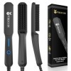 VIKICON Lisseur Barbe Homme, Mini Lisseur de Cheveux à Ions Négatifs, 3 Températures Réglables, Portable, Chauffage Rapide, C