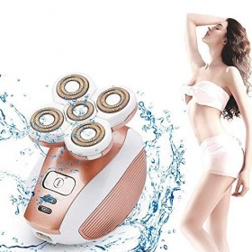 Épilateur Flawless pour Jambe, Volwco Rechargeables Épilateur Indolore pour Femmes Imperméable Sans Fil de Épilation pour Jam
