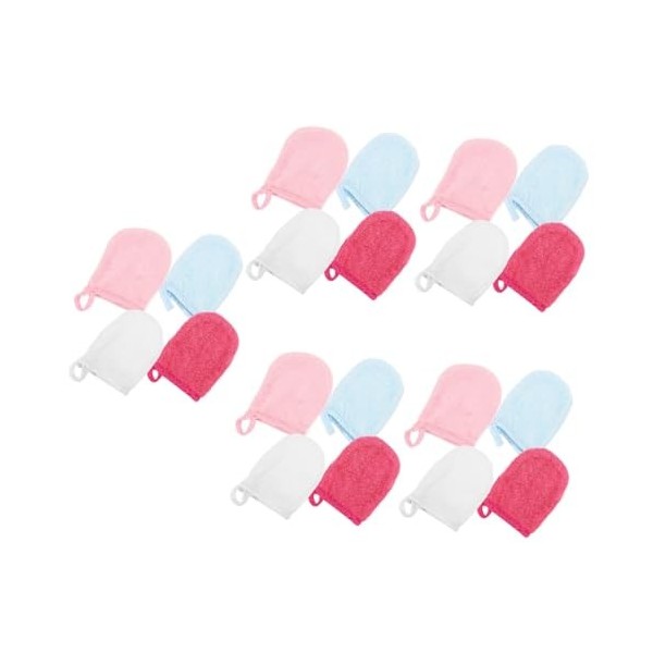 POPETPOP 16 Pièces Nettoyage Du Bout Des Doigts Maquillage Exfoliant Visage Épurateur Gants De Lavage Du Visage Gant Ménager 