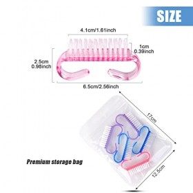 Hanyousheng 5 Pièces Brosse à Ongles, Brosse de Nettoyage à la Main pour Récurer Les Ongle Brosses à Ongles, Outil de Nettoya