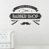 Rasoir de salon de coiffure, ciseaux, outils de barbier, autocollant en verre de vitrine de salon de coiffure 55x89cm