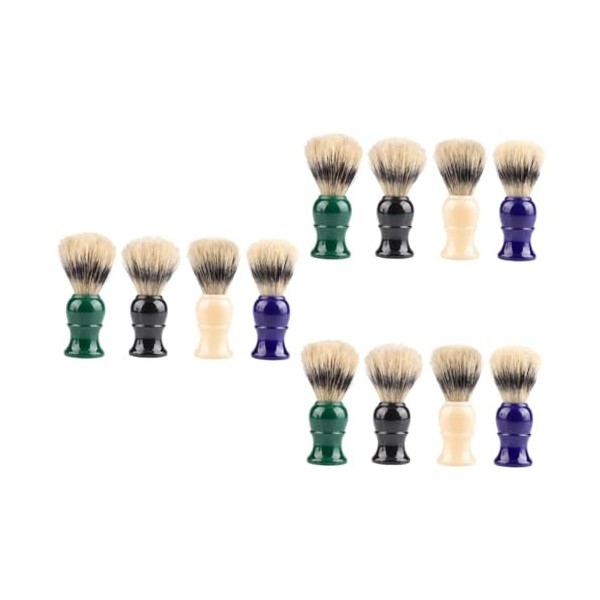 FRCOLOR 8 Pcs Mousse Blaireau Peigne Pour Hommes Hommes Peignes Pour Cheveux Soins Infirmiers Portable Blaireau Moustache Bla