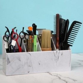 Beaupretty Porte-Ciseaux De Coiffure En Plastique Salon De Coiffure Outils Boîte Nail Art Mallette De Rangement Rouge À Lèvre