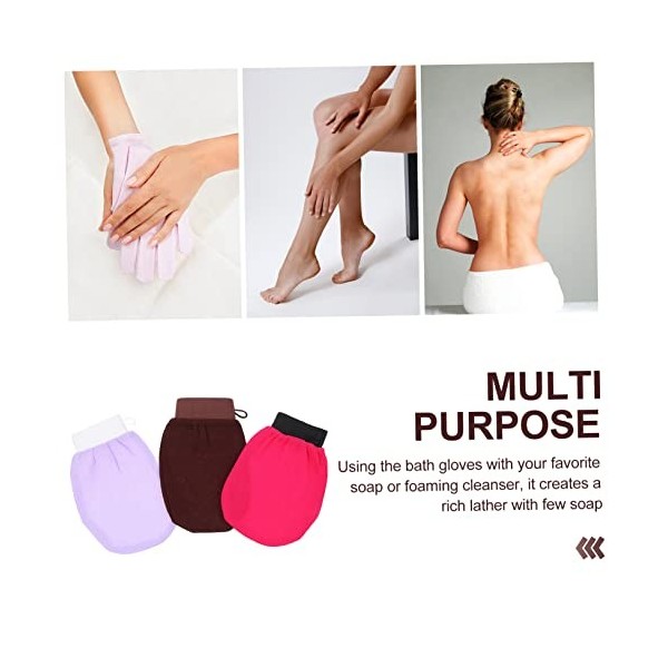 minkissy 9 Pièces Gants De Bain Le Gant Gants De Douche Exfoliants Gants Exfoliants De Bain Gants Exfoliants De Bain Gants De