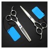 Ciseaux pour coupe de cheveux main gauche 6 pouces 5,5 pouces argent ciseaux de coiffure professionnels ciseaux amincissants 