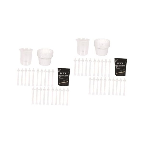 Healifty 64 Pièces Nez En Plastique Bandes DÉpilation À La Cire De Cire Kit De Cire DÉpilation Du Nez De Cire DÉpilation