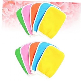 FRCOLOR Lot de 30 gants exfoliants pour le corps Gants de bain avec texture Gants de lavage pour le corps Gants de beauté exf