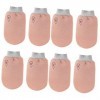 POPETPOP 8 Pièces Gants De Bain Double Face Gant Exfoliant Coréen Exfolier Gants De Lavage Exfoliants Gants De Gommage Gant M