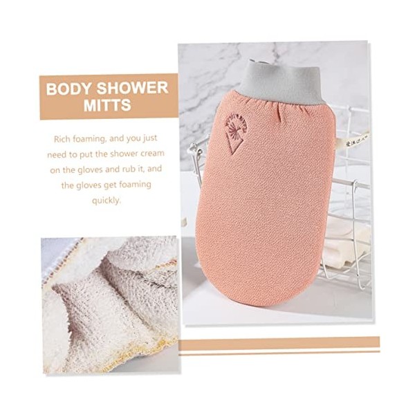 POPETPOP 8 Pièces Gants De Bain Double Face Gant Exfoliant Coréen Exfolier Gants De Lavage Exfoliants Gants De Gommage Gant M