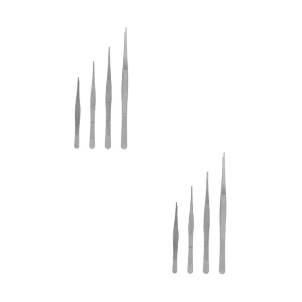 minkissy 12 Pcs Incarnés Droits Droits Inoxydable Précision Jardin Quotidien Acier Multi-Usages Dentelés Anti-Ongles Du Visag