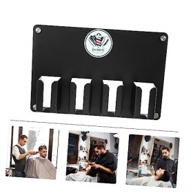 Amosfun 2 Pièces Support De Tondeuse Électrique Tondeuse À Cheveux Support Suspendu Cintres Muraux Barber Clipper Organisateu