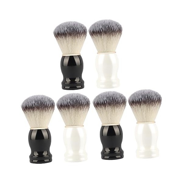 FRCOLOR 6 Pièces Blaireau Manuel Hommes Blaireaux Pour Hommes Fournitures De Nettoyage Blaireau Brosse De Toilettage Blaireau