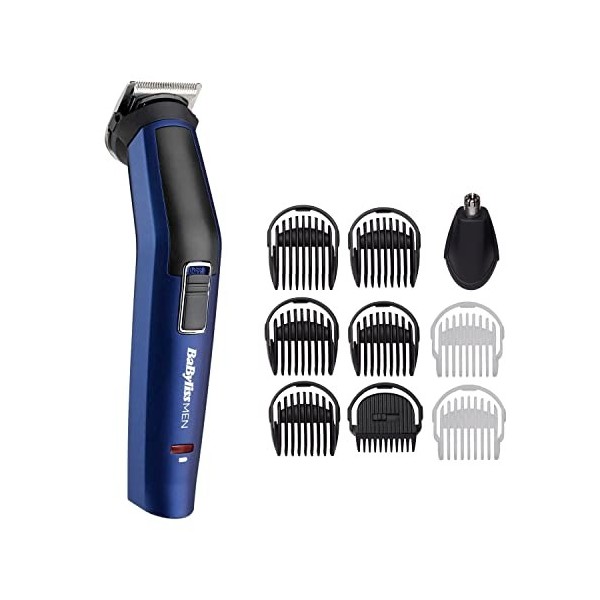 BaByliss - 7255PE - Tondeuse multi-usages 10 en 1 Blue Edition