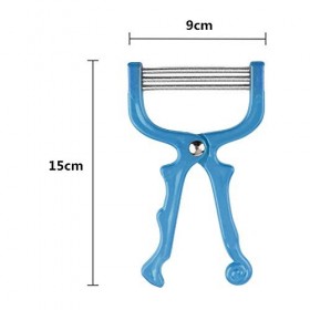 Lot de 2 épilateurs manuels pour le visage à 3 rangées de ressort