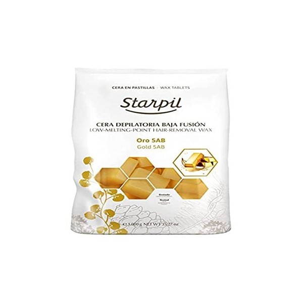 Stripless Gold Cire dure avec pastilles de dioxyde de titane Starpil, 1 kg