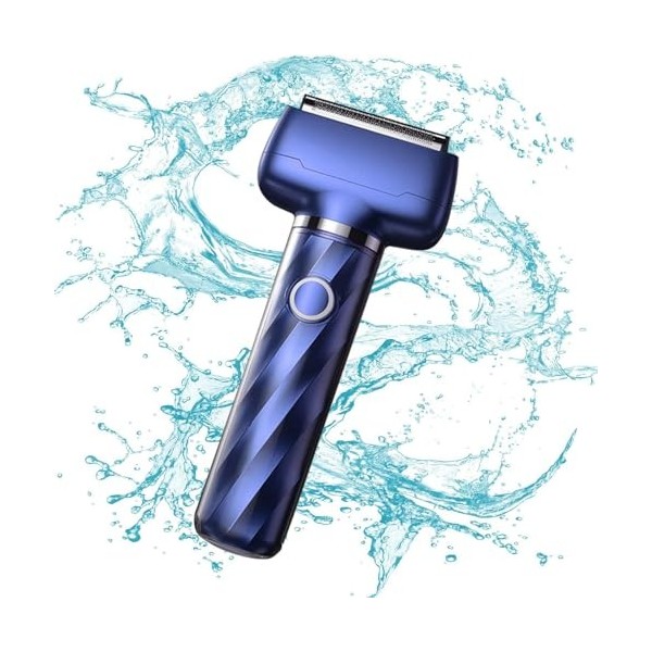 Rasoir électrique pour homme – Rasoir électrique | Utilisation humide et sèche, tondeuse faciale étanche, rasoir rechargeable