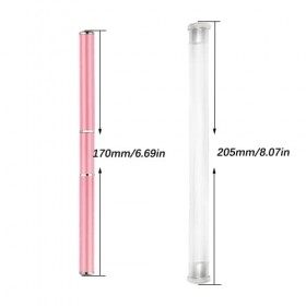 Pinceaux Ongle Gel UV Nail Art Ongles, 2 in 1 Pinceau Nail Art Ongles, 2 in 1 Spatule à double extrémité et pinceau, manucure