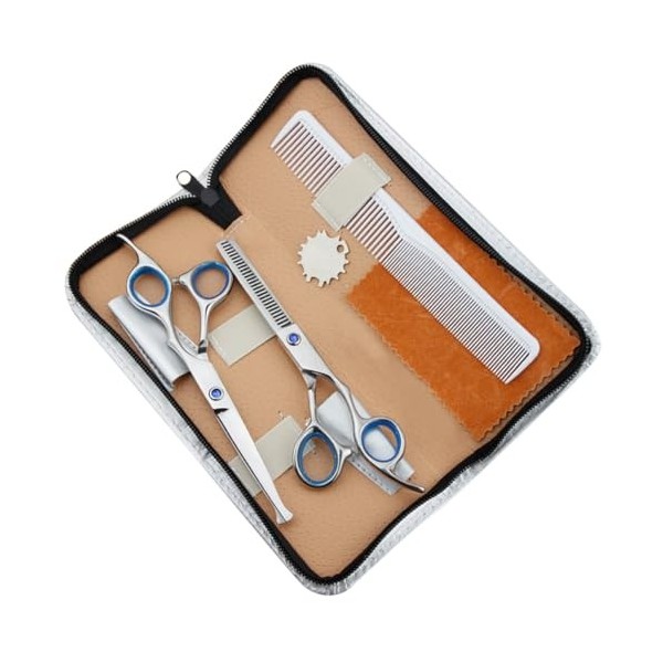 FOMIYES 5 Pièces Tondeuses Professionnelles Pour Barbiers Peigne À Taquiner Ensemble DOutils Ménagers Kit De Ciseaux De Coif