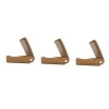 FOMIYES 3 Pièces Outils En Bois Peigne Pliant Peigne À Cheveux En Bois Mini Peigne Peigne À Barbe À Dents Fines Mini Peigne À