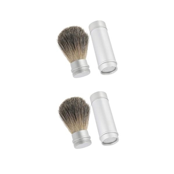 FOMIYES 2 Pièces Bol De Coiffure Et Brosse Brosse À Barbe Blaireau Support De Blaireau Blaireaux Pour Hommes Blaireau De Chev