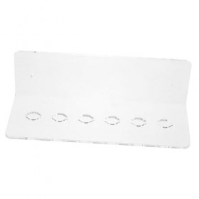 FRCOLOR Lot de 4 supports à ciseaux de coiffeur - Porte-peignes - Porte-outils de coiffure - Porte-ciseaux en acrylique