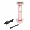 Jauarta Tondeuse électrique Bikini étanche USB Rechargeable Toilettage Femmes Tondeuse à Cheveux avec Lame en Acier Inoxydabl