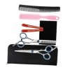 minkissy 1 Ciseaux De Coiffure Outils Ciseaux Professionnels Rasoir Kit De Coupe De Cheveux Brosse À Cheveux De Salon Kit De 