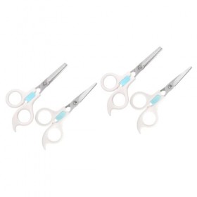 minkissy 4 Pcs Kit De Ciseaux De Coiffure De Barbier Ciseaux À Dents De Coupe Ciseaux De Barbier Professionnels Ciseaux Textu