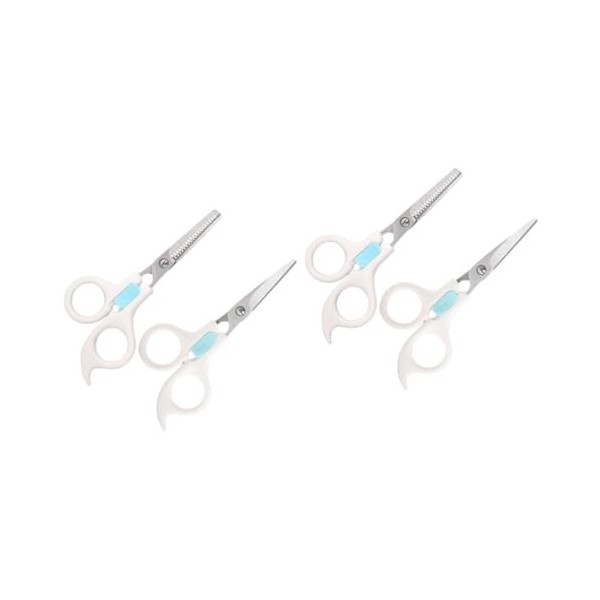 minkissy 4 Pcs Kit De Ciseaux De Coiffure De Barbier Ciseaux À Dents De Coupe Ciseaux De Barbier Professionnels Ciseaux Textu