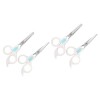 minkissy 4 Pcs Kit De Ciseaux De Coiffure De Barbier Ciseaux À Dents De Coupe Ciseaux De Barbier Professionnels Ciseaux Textu