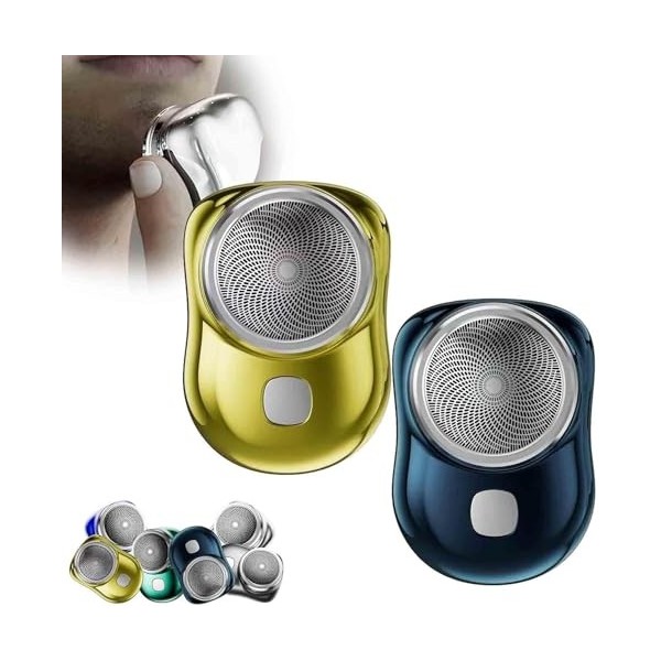 Mini rasoir for hommes, rasoir électrique Portable, rasoir électrique for le visage, rasoir électronique lavable de poche Pre