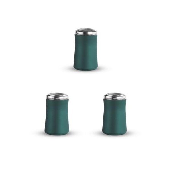 Lot de 3 rasoirs rechargeables étanches sans fil pour salle de bain - Tondeuse à barbe amovible - Vert foncé