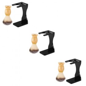 FOMIYES 3 Ensembles Ensemble De Rasage Kit De Toilettage Pour Hommes Support En Bois Costumes Pour Hommes Organisateur De Bla