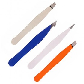 minkissy Lot de 12 pinces à épiler pour homme - Kit de maquillage en acier inoxydable - Outil de maquillage pour adulte - Pin