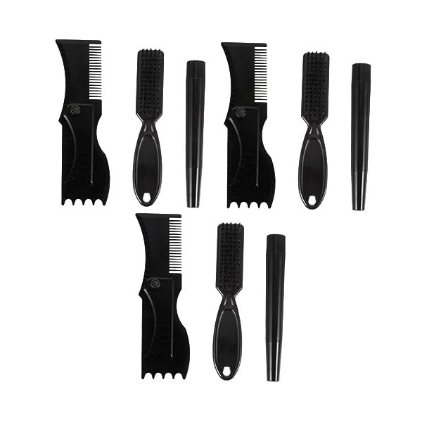 FOMIYES 3 Ensembles Stylo De Remplissage De Barbe Brosse À Cheveux Peignes Pour Hommes Pour Hommes Peignes Pour Cheveux Pour 