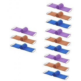 FOMIYES 12 Pièces Serviette De Bain De Voyage Serviette De Voyage Serviette Portable Lavage De Bain Chiffon Exfoliant Pour Le