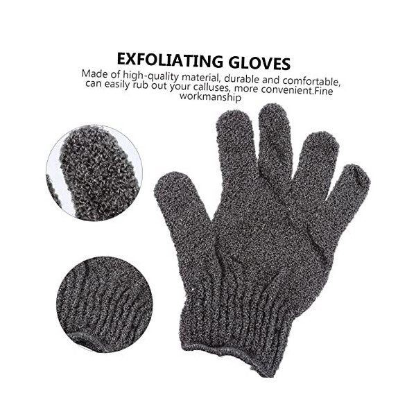 minkissy Lot de 12 paires de gants de nettoyage coréens pour le nettoyage du corps, gants de douche, gants de douche, gants d