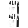 minkissy Lot de 2 tondeuses électriques pour poils de nez et oreilles - Tondeuse à sourcils pour homme et homme - Rasoir élec