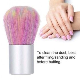 Brosse de poussière pour ongles, Brosse de nettoyage pour la peinture pour manucure ongles Brosse de nettoyage souple pour on