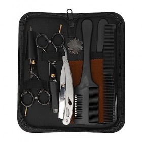 Ensemble De Ciseaux De Coupe De Cheveux, Ciseaux De Coupe De Cheveux Réglables En Acier Inoxydable, Kit Doutils De Ciseaux D