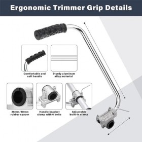 Zengshy Poignée de Coupe-Bordure,poignée de Coupe-Bordure,poignée de Coupe-Herbe,poignée de désherbant,Extension de poignée d