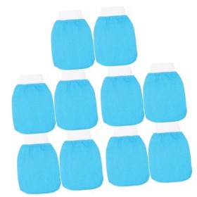 POPETPOP 10 Pièces Gants Exfoliants Gant Exfoliant Gant De Gommage Du Corps Mitaines Moussantes De Bain Mitaines De Gommage D