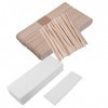 FRCOLOR 400 Pièces Bandes De Cire Jetables Pour LÉpilation Kit Corps Outils En Bois Spatule À Cire Bandes De Cire Pour Le Vi