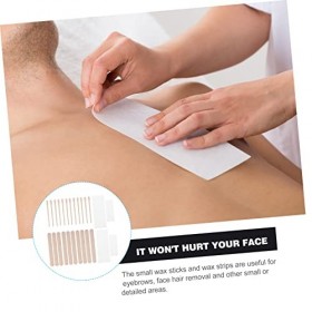 FRCOLOR 400 Pièces Bandes De Cire Jetables Pour LÉpilation Kit Corps Outils En Bois Spatule À Cire Bandes De Cire Pour Le Vi