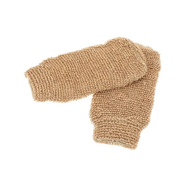 BAFAFA 2 pièces gants de bain en jute serviettes de nettoyage de gommage for le corps serviettes for le corps tissage tissu d