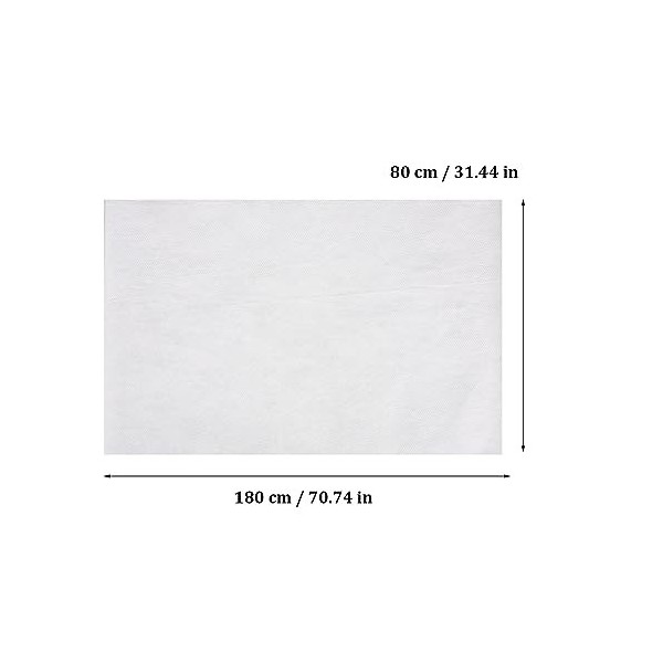 minkissy 40 Pièces Feuilles Draps Jetables Drap De Lit Spa Couverture De Table Couvre-Lit Cils Couvre-Lit Spa Draps De Lit Co