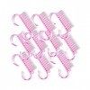 Vektenxi 10pcs brosse à ongles rose pinceau de nettoyage de poussière dart doutil mini outil de pédicure de manucure rentab