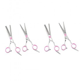 FRCOLOR 4 Pièces Ciseaux Adultes Ciseaux Outils De Coiffure Ciseaux De Coiffure Ciseaux De Coupe De Cheveux Ciseaux À Cheveux