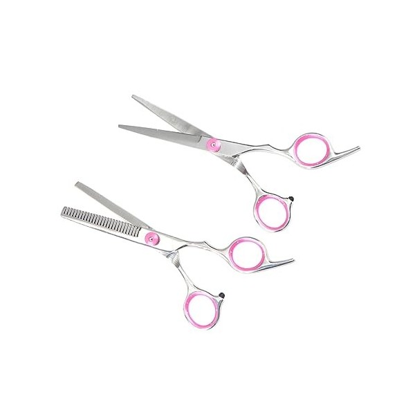 FRCOLOR 4 Pièces Ciseaux Adultes Ciseaux Outils De Coiffure Ciseaux De Coiffure Ciseaux De Coupe De Cheveux Ciseaux À Cheveux