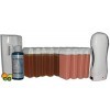 Storepil - Kit épilation Roll On - 12 recharges de cire à épiler - AGRUMES + ROSE, bandes lisses, huile post épilation